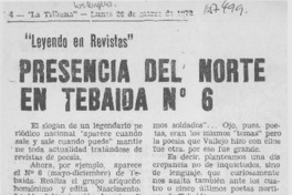 Presencia del norte en Tebaida n° 6