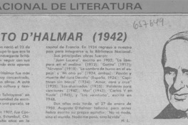 Primero, Augusto D'Halmar (1942)