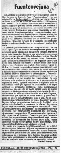 Fuenteovejuna.  [artículo]