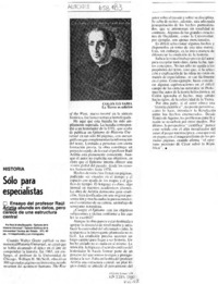 Sólo para especialistas.  [artículo]