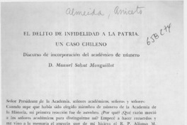 El delito de infidelidad a la patria. Un caso chileno