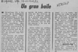 Un gran baile  [artículo] Marcelo Figueroa.