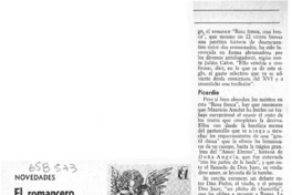 El romancero de don Mauricio  [artículo] Abraham Santibañez.