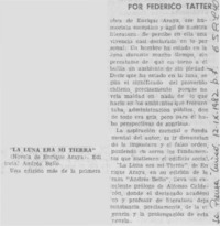 "La luna era mi tierra"