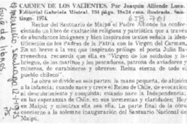 Carmen de los valientes.  [artículo]
