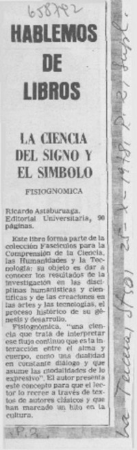 La Ciencia del signo y el símbolo.