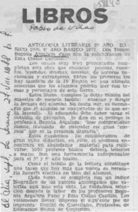 Antología literaria