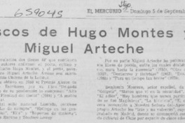 Discos de Hugo Montes y Miguel Arteche.