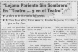 "Lejano pariente sin sombrero".