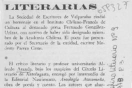 Relaciones literarias.