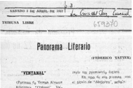 Ventanal  [artículo] Federico Tatter.