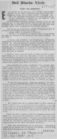 Del diario vivir  [artículo] Cronos.