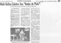 Malú Gatica celebra sus "Bodas de plata"