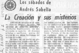 La creación y sus misterios
