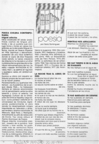 Poesía chilena contemporánea