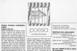 Poesía chilena contemporánea