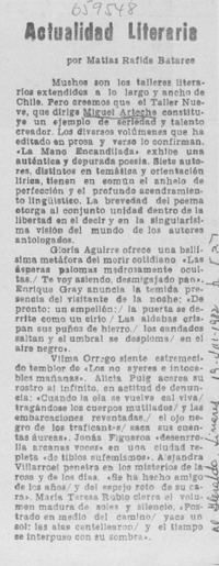 Actualidad literaria