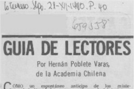 Guía de lectores