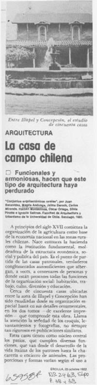 La casa de campo chilena