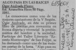 Algo pasa en las raíces.  [artículo]