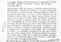 Reseña histórica de la Universidad de Chile  [artículo] E. Soto Kloss.