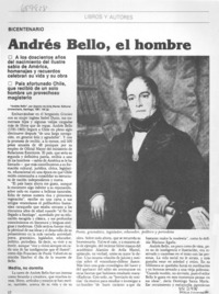 Andrés Bello, el hombre