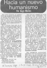 Hacia un nuevo mundo