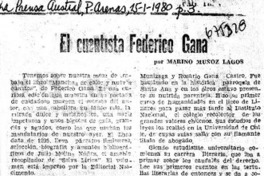 El cuentista Federico Gana