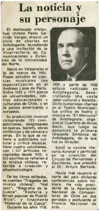 La Noticia y su personaje.