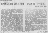 Orientación vocacional para la juventud