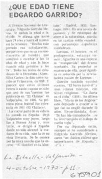 Qué edad tiene Edgardo Garrido?