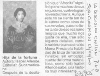 Hija de la fortuna.