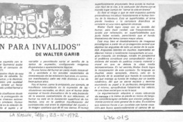 Festín para inválidos.