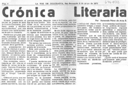 Crónica literaria