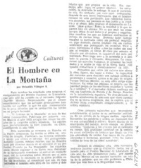 El hombre en la montaña