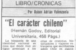 El carácter chileno"