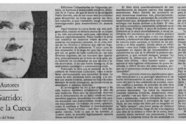 Pablo Garrido, Historial de la cueca