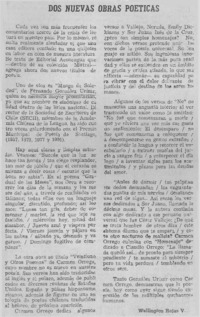 Dos nuevas obras poéticas