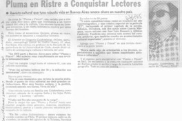 Pluma en ristre a conquistar lectores.