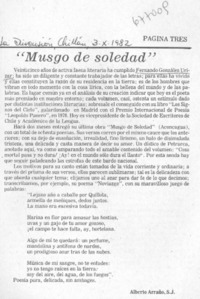 Musgo de soledad"