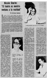 Nissim Sharim: "El teatro es nuestra ventana a la realidad"