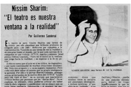 Nissim Sharim: "El teatro es nuestra ventana a la realidad"
