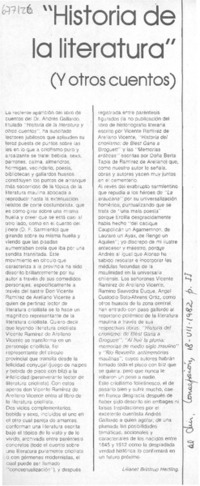 "Historia de la literatura"
