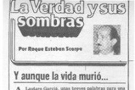 Y aunque la vida murió...