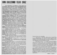 Don Guillermo Feliú Cruz