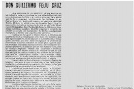 Don Guillermo Feliú Cruz