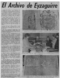 El archivo de Eyzaguirre.