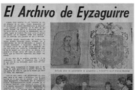 El archivo de Eyzaguirre.