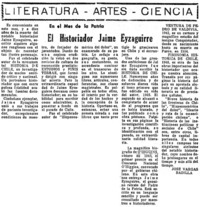 El historiador Jaime Eyzaguirre