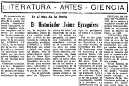 El historiador Jaime Eyzaguirre